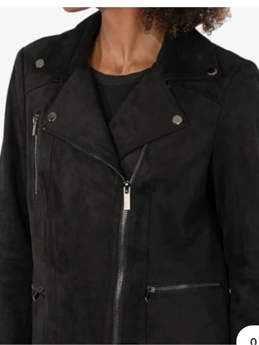 Kut from the Cloth faux suede black leather jacket size s